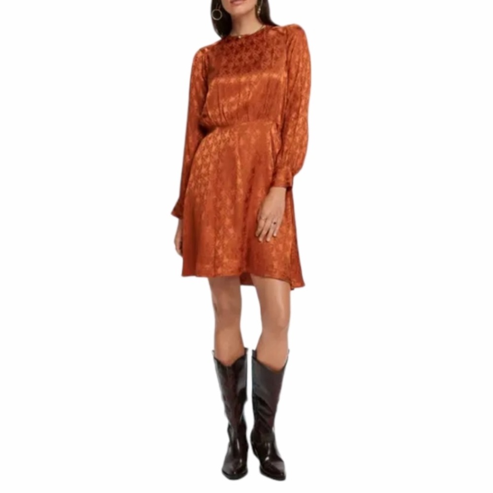 NWT Scotch & Soda Paisley Jacquard Long Sleeve Dre